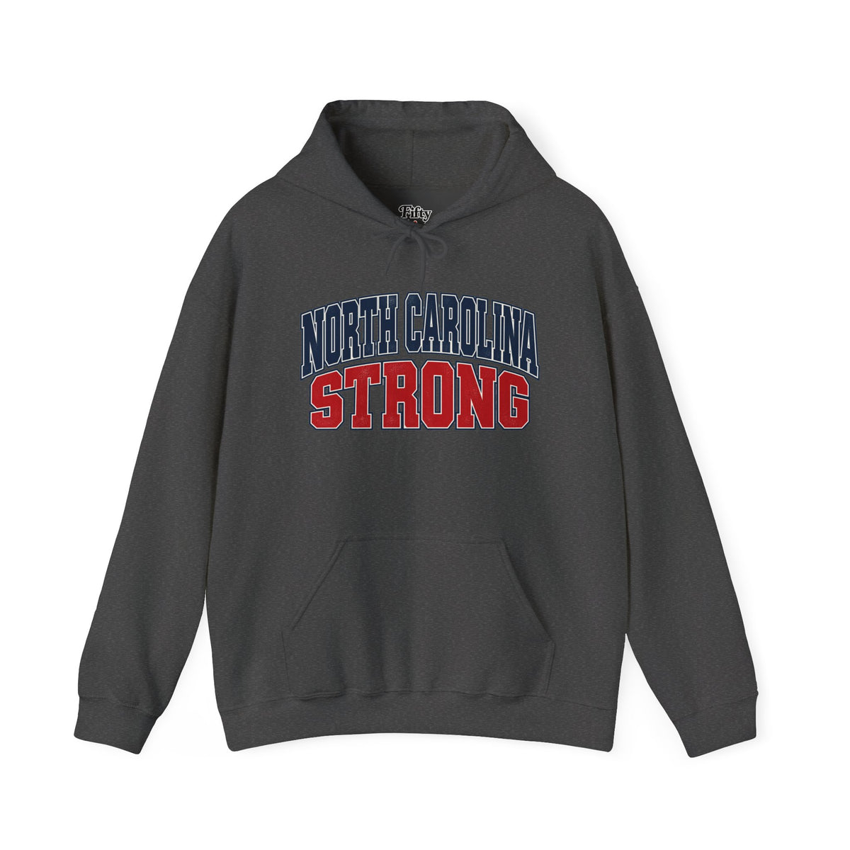 North Carolina Strong Unisex Hoodie State Name Graphic