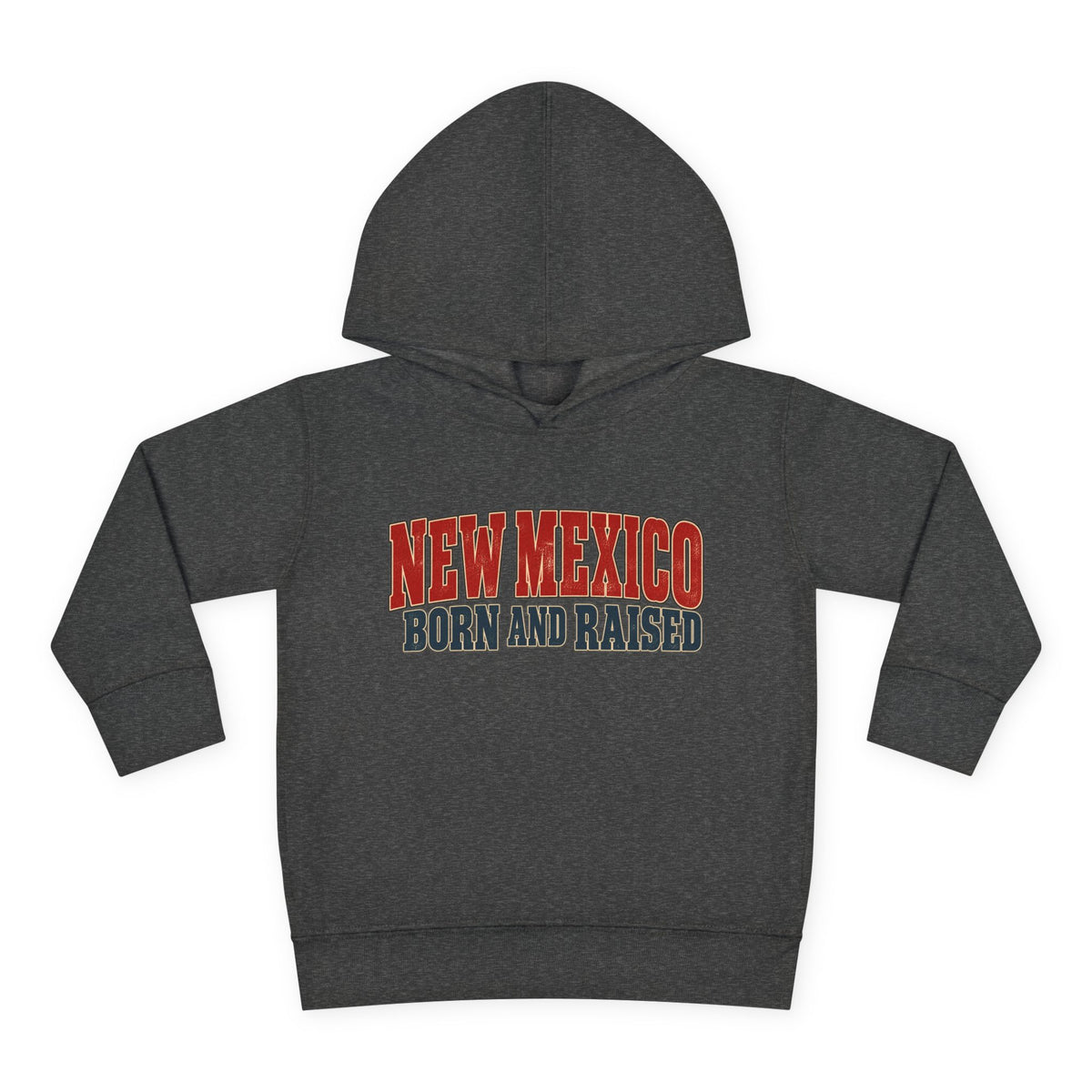New Mexico Born and Raised Vintage Americana Unisex Toddler Pullover Fleece Hoodie