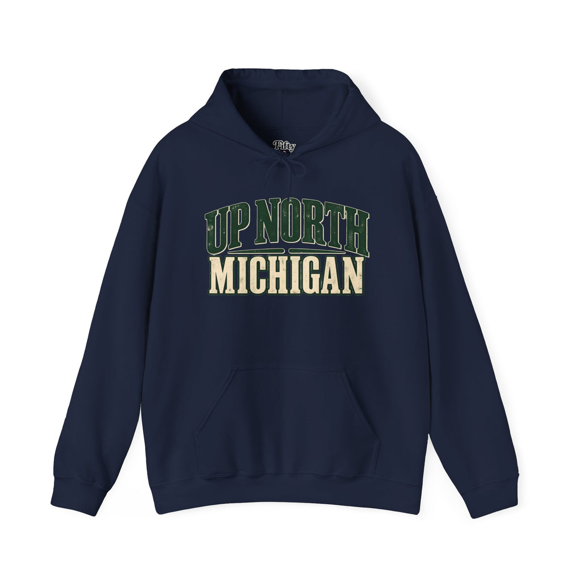 Up North Michigan Unisex Hoodie State Name Graphic