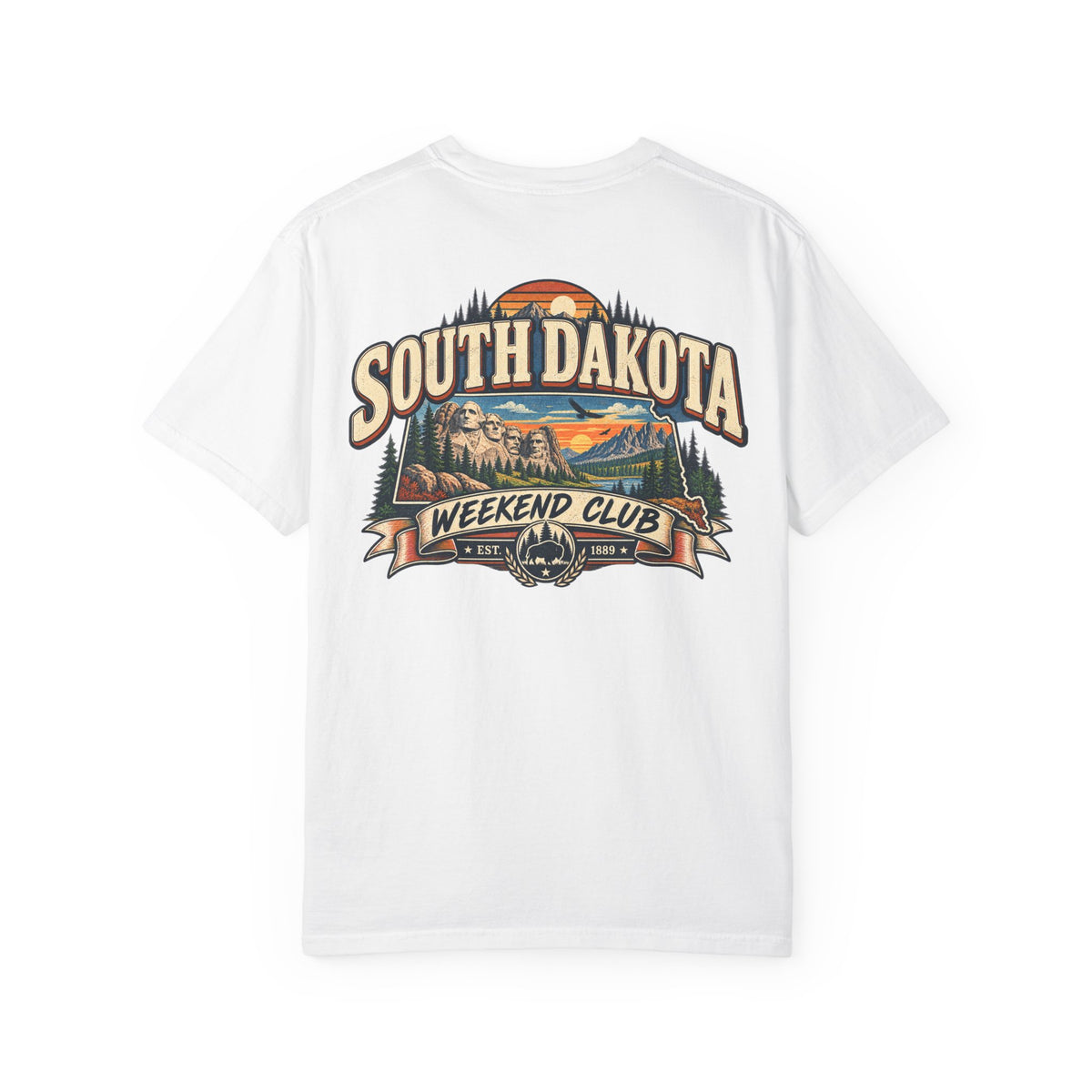 South Dakota Weekend Club Unisex Comfort Color 1717 Streetwear Graphic Tee
