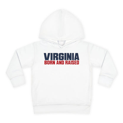Virginia Born and Raised Minimal Modern Unisex Toddler Pullover Fleece Hoodie