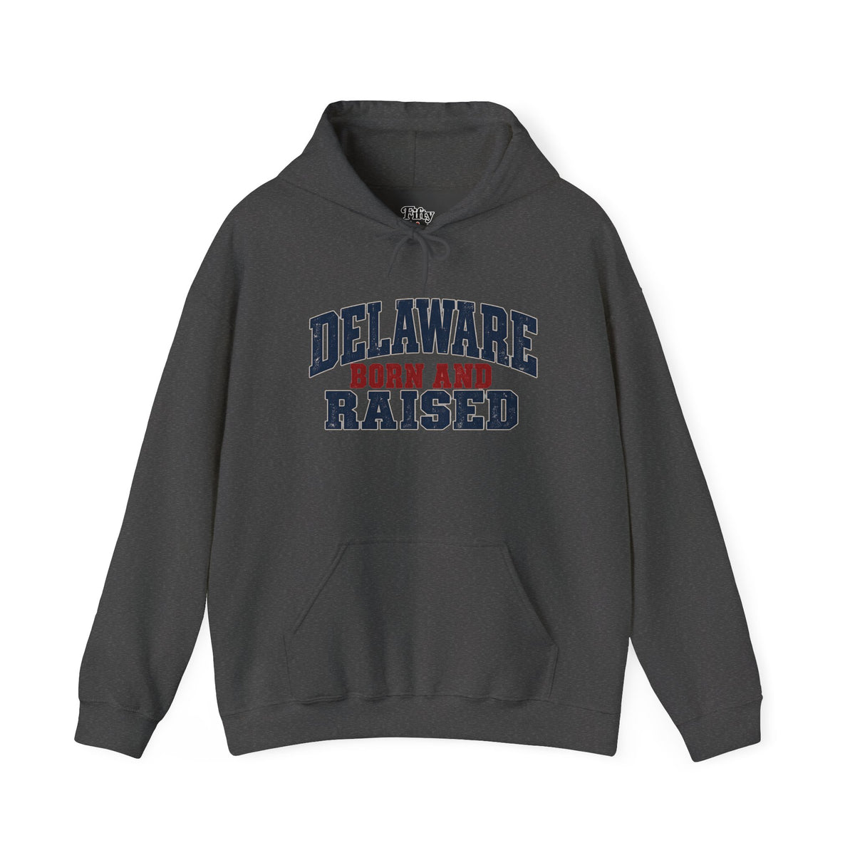 Delaware Born and Raised Rustic Heritage Unisex Hoodie Graphic