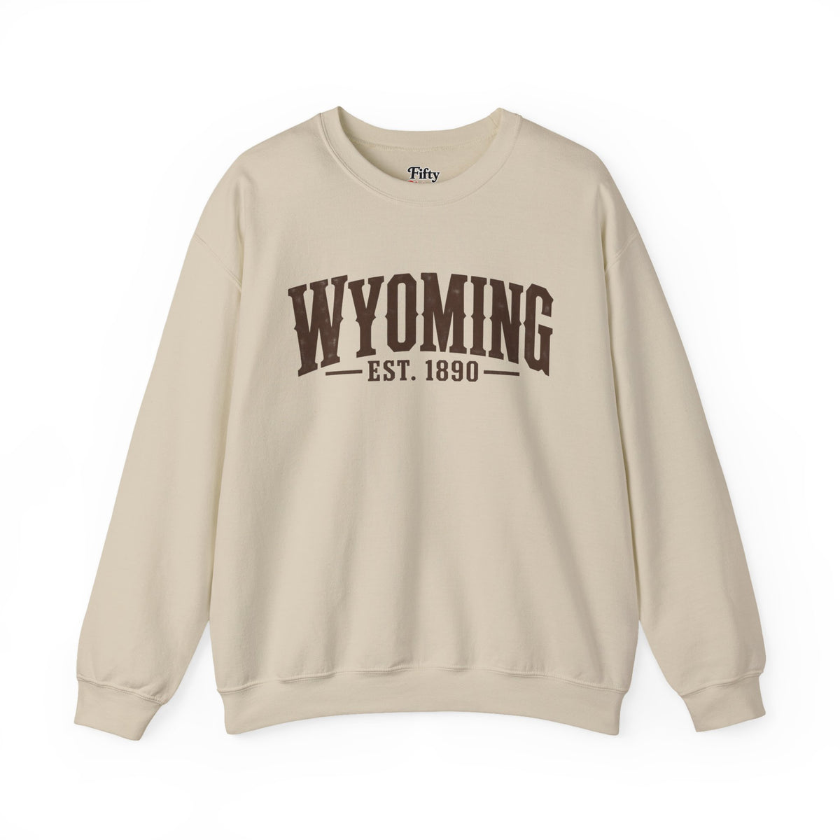Wyoming Est 1890 Unisex Crewneck Sweatshirt State Name Graphic
