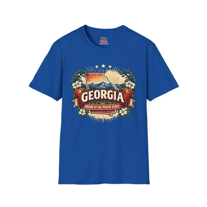 Georgia State Pride Unisex Softstyle T Shirt State Pride Graphic Tee Collections FS03