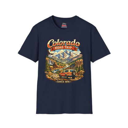 Colorado Road Trip Unisex Softstyle T Shirt State Pride Graphic Tee Collections FS03