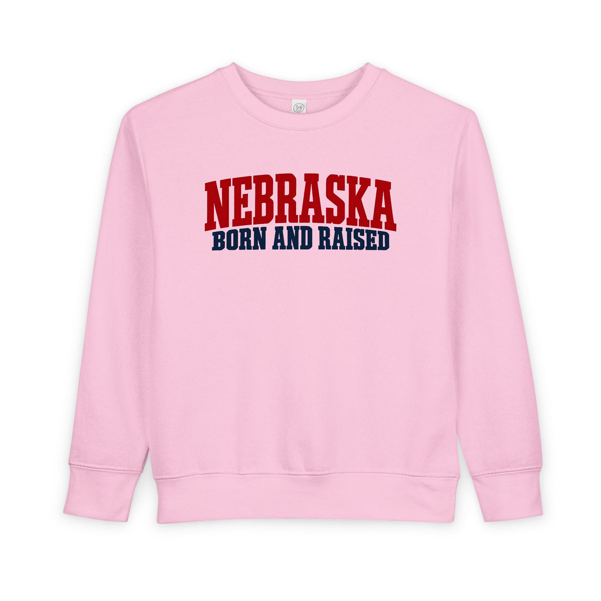 Nebraska Born and Raised Rugged Workwear Unisex Toddler Sweatshirt Graphic
