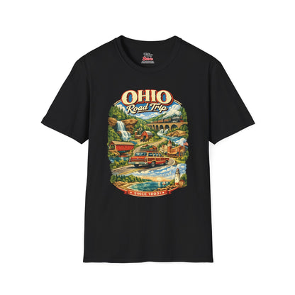 Ohio Road Trip Unisex Softstyle T Shirt State Pride Graphic Tee Collections FS03