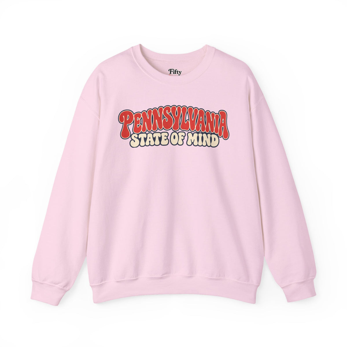 Pennsylvania State of Mind Unisex Crewneck Sweatshirt State Name Graphic