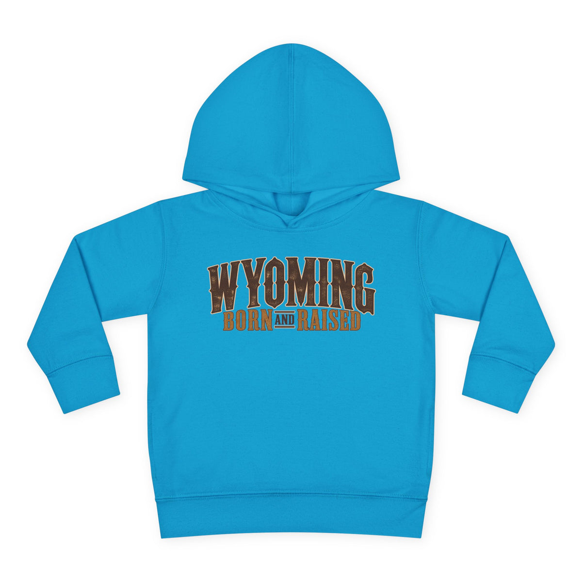 Wyoming Born and Raised Premium Ranch Heritage Unisex Toddler Pullover Fleece Hoodie