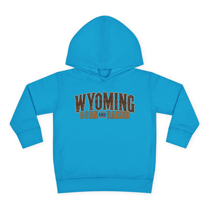Wyoming Born and Raised Premium Ranch Heritage Unisex Toddler Pullover Fleece Hoodie