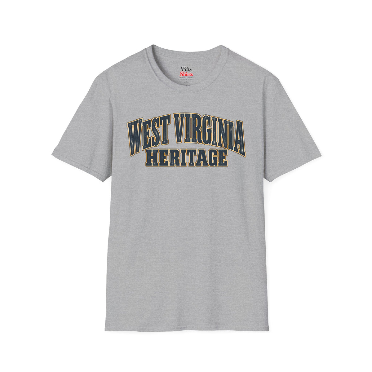 West Virginia Heritage Unisex Softstyle T Shirt State Name Graphic Tee