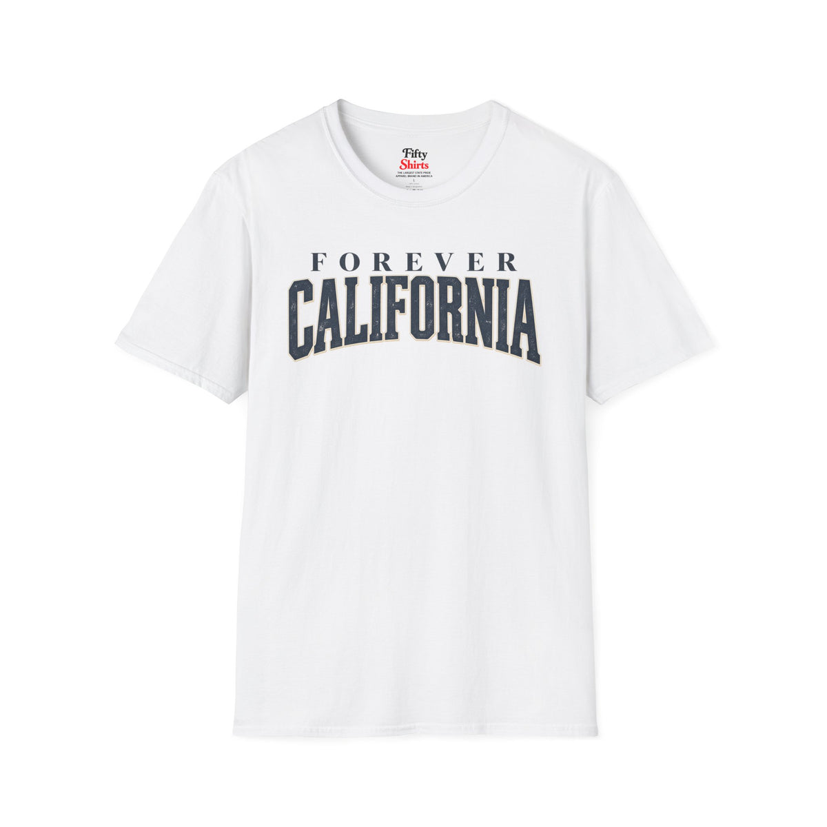 Forever California Unisex Softstyle T Shirt State Name Graphic Tee