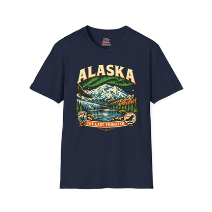 Alaska The Last Frontier Adventure Unisex Softstyle T Shirt State Pride Graphic Tee Collections FS03