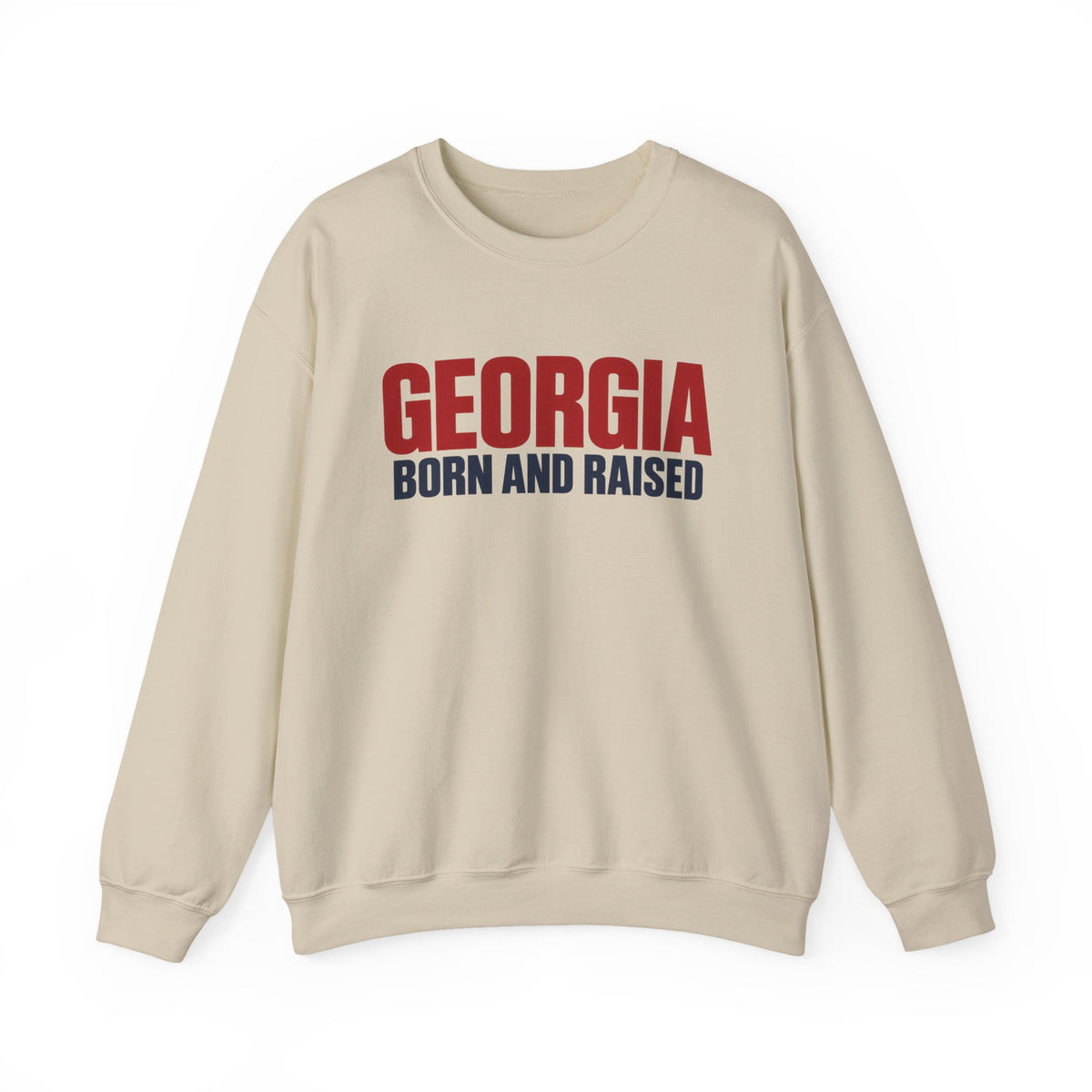 Georgia Born and Raised Minimal Modern Unisex Sweatshirt Graphic