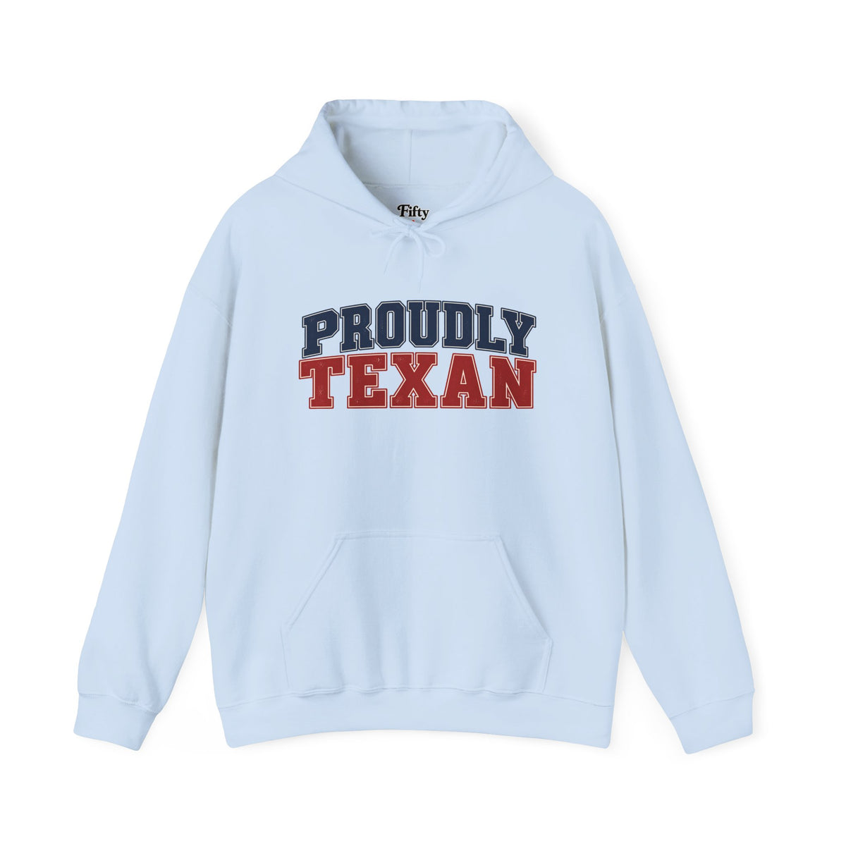 Proudly Texan Texas Unisex Hoodie State Name Graphic