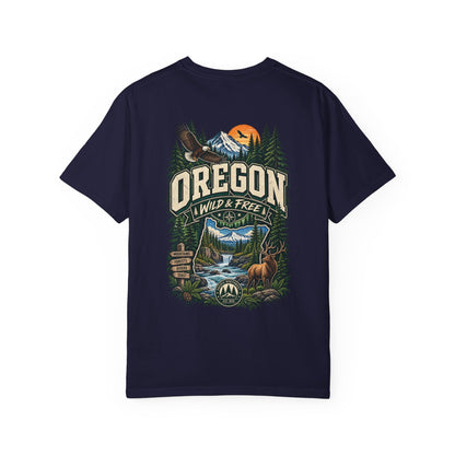 Oregon Wild & Free Unisex Comfort Color 1717 Streetwear Graphic Tee