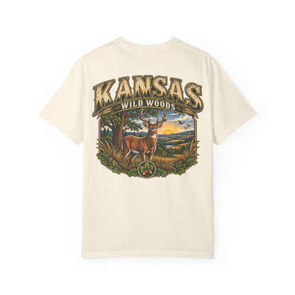 Kansas Wild Woods Unisex Comfort Color 1717 Streetwear Graphic Tee