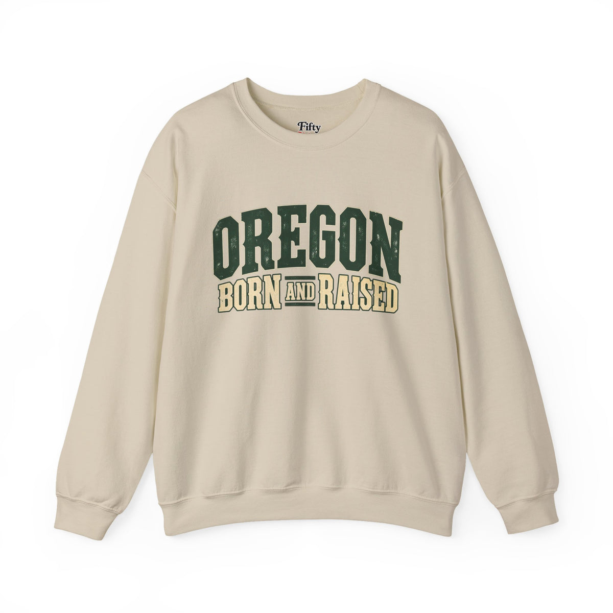 Oregon Born and Raised Pacific Northwest Americana Unisex Sweatshirt Graphic