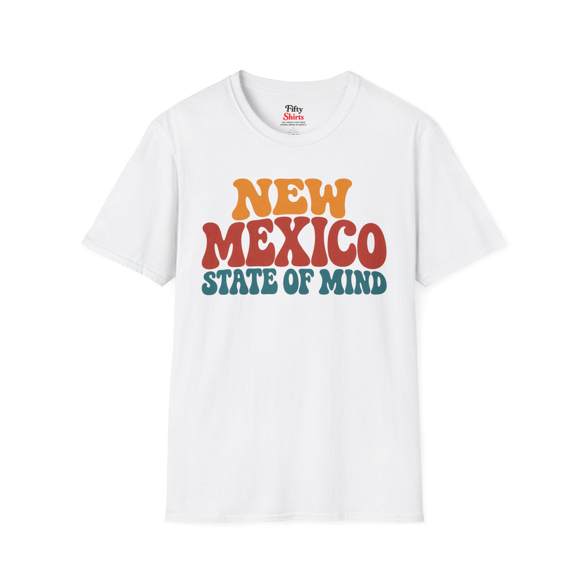 New Mexico State Of Mind Unisex Softstyle T Shirt State Name Graphic Tee
