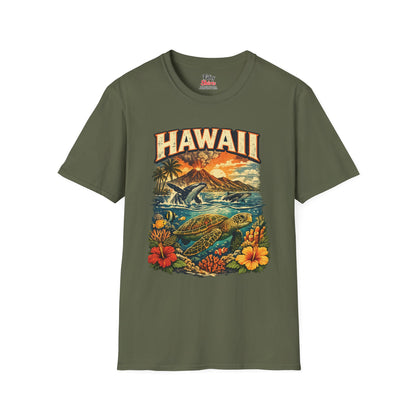 Hawaii Wildlife Unisex Softstyle T Shirt State Pride Graphic Tee Collections FS03