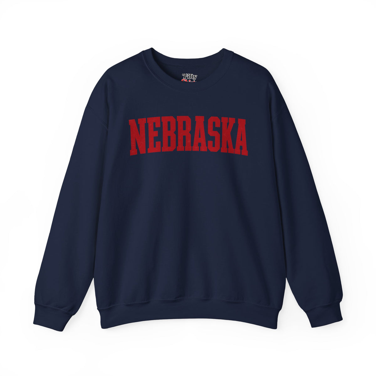 Nebraska Unisex Crewneck Sweatshirt State Name Graphic