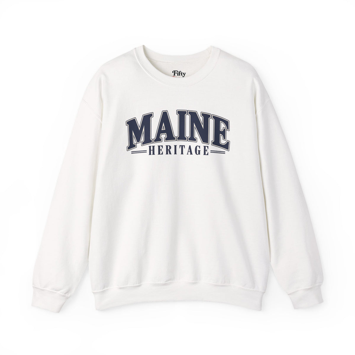 Maine Heritage Unisex Crewneck Sweatshirt State Name Graphic