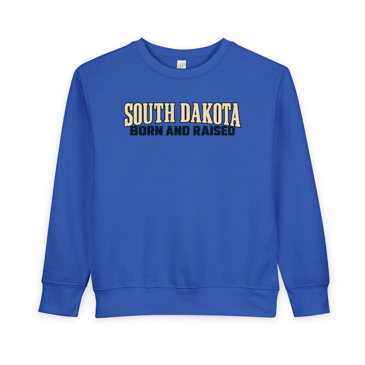 South Dakota Born and Raised Premium Heritage Unisex Toddler Sweatshirt