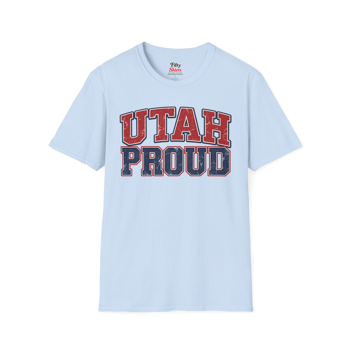 Utah Proud Unisex Softstyle T Shirt State Name Graphic Tee