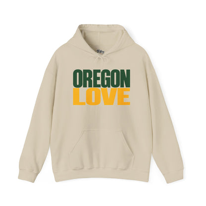 Oregon Love Unisex Hoodie State Name Graphic
