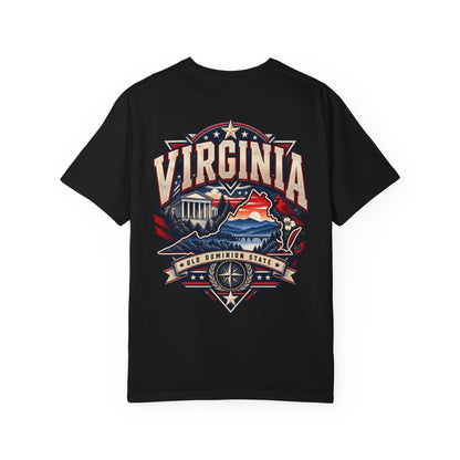 Virginia Premium Streetwear Unisex Comfort Color 1717 Streetwear Graphic Tee