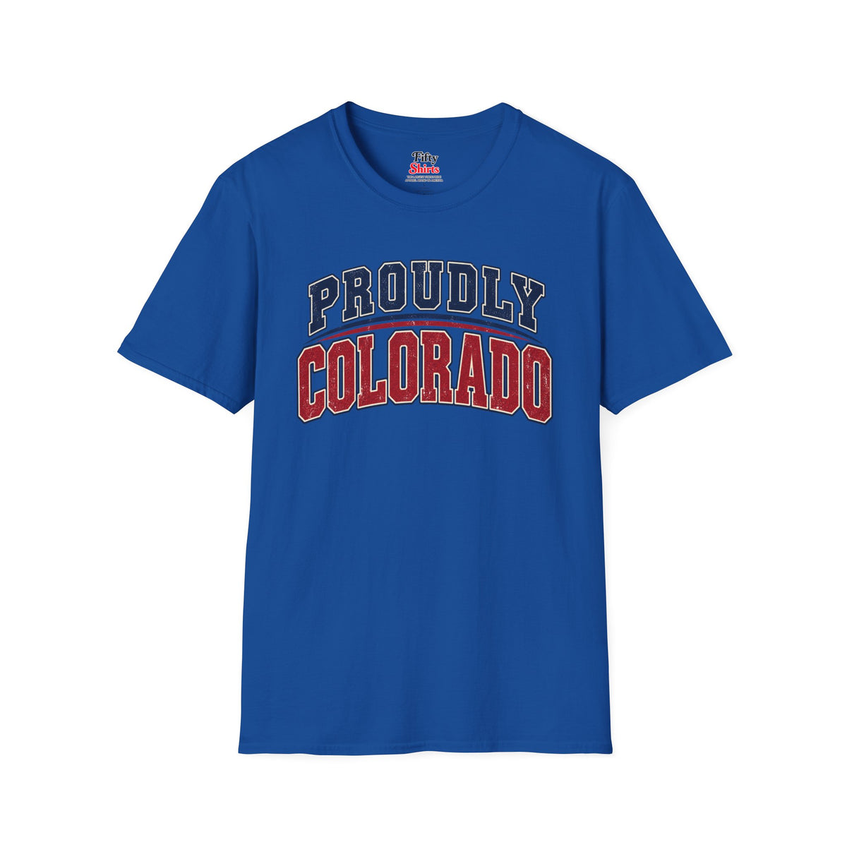 Proudly Colorado Unisex Softstyle T Shirt State Name Graphic Tee