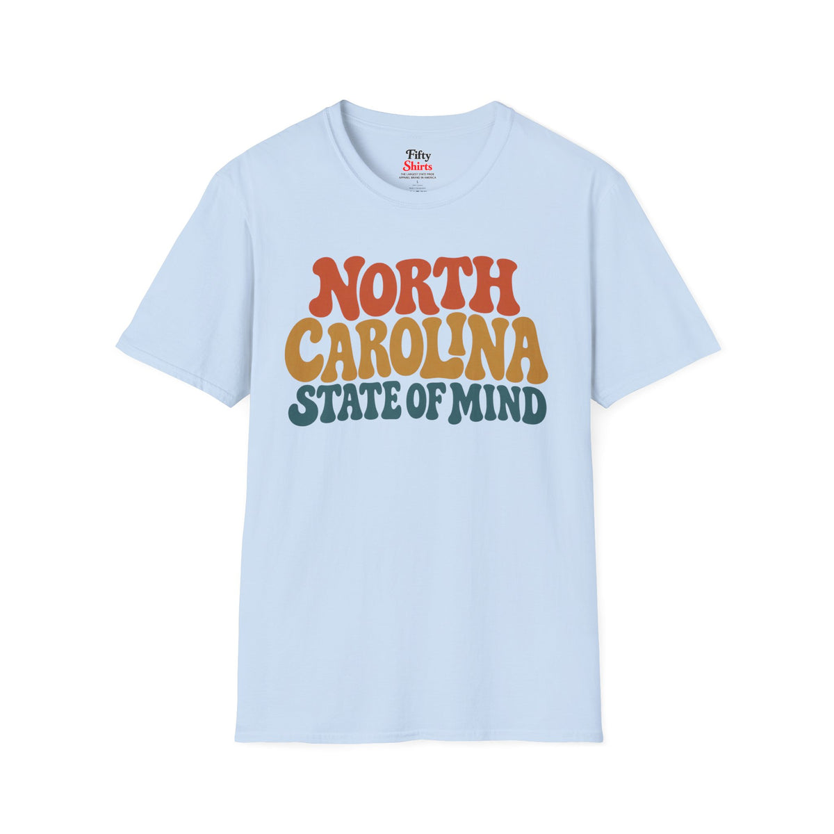 North Carolina State Of Mind Unisex Softstyle T Shirt State Name Graphic Tee
