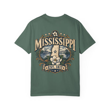 Mississippi Established 1817 Unisex Comfort Color 1717 Streetwear Graphic Tee