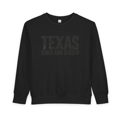 Texas Born and Raised Modern Minimal Unisex Toddler Sweatshirt