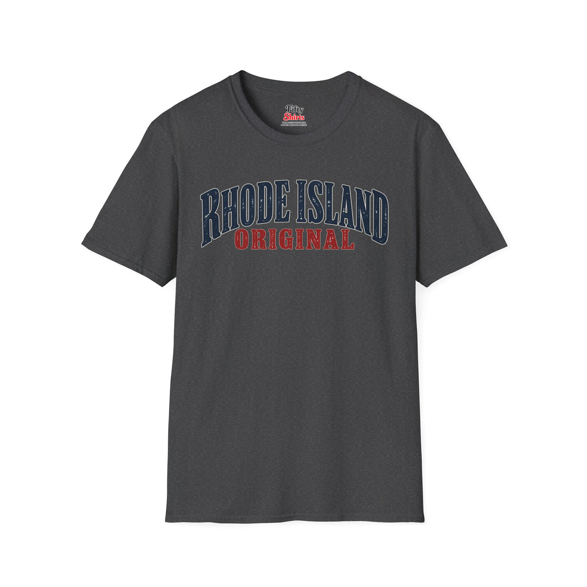 Rhode Island Original Unisex Softstyle T Shirt State Name Graphic Tee