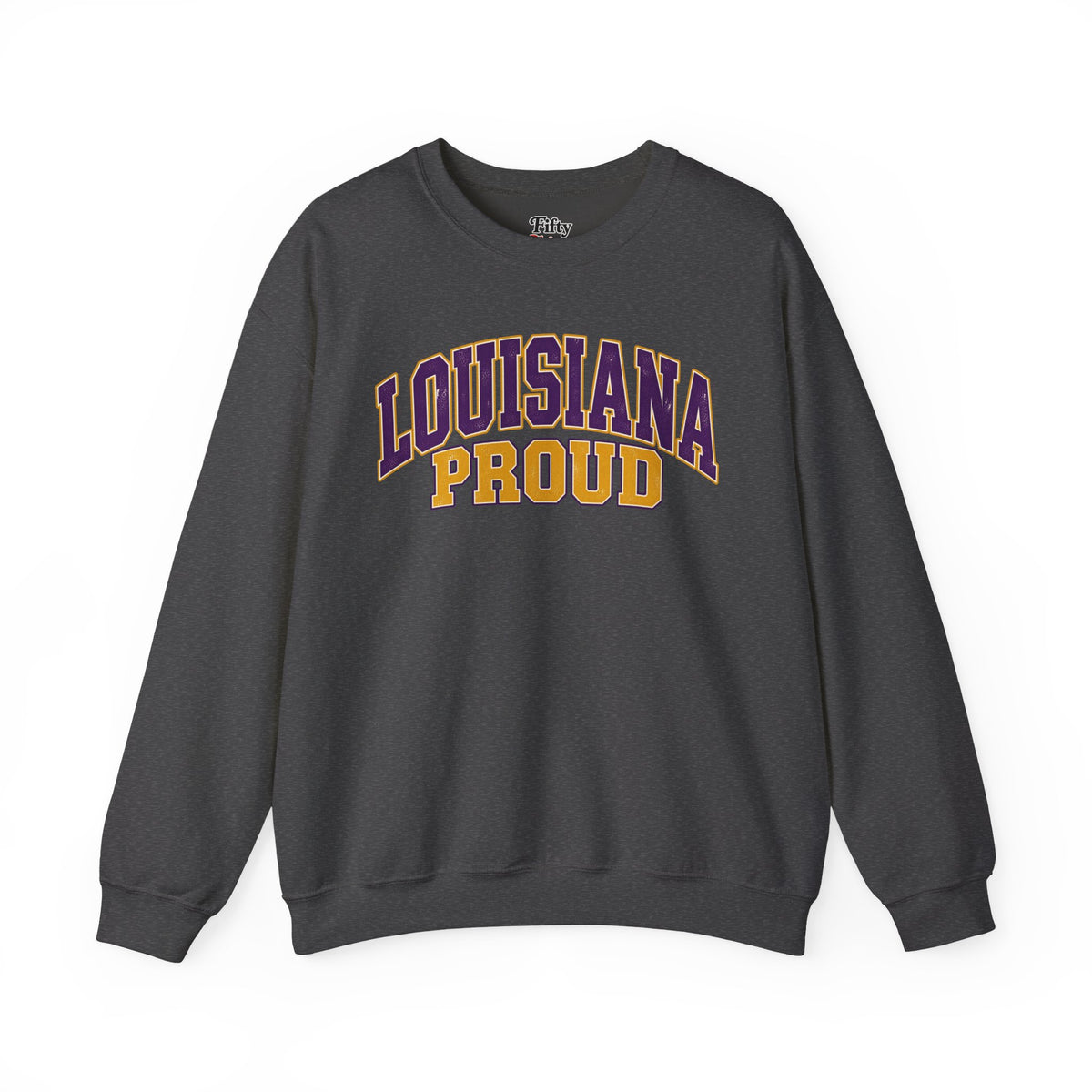 Louisiana Proud Unisex Crewneck Sweatshirt State Name Graphic