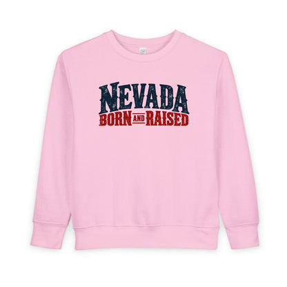 Nevada Born and Raised Classic Ranchwear Unisex Toddler Sweatshirt