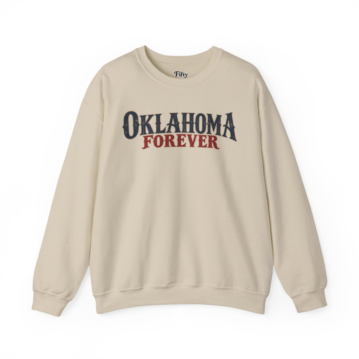 Oklahoma Forever Unisex Crewneck Sweatshirt State Name Graphic