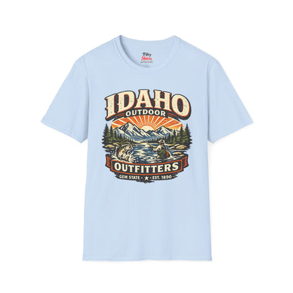 Idaho Outdoor Outfitters Unisex Softstyle T Shirt State Pride Graphic Tee Collections FS03