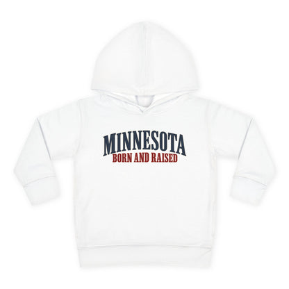 Minnesota Born and Raised Luxury Heritage Unisex Toddler Pullover Fleece Hoodie