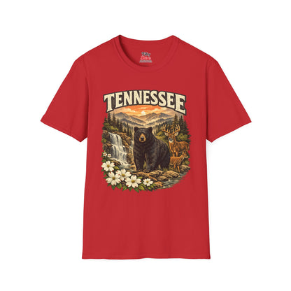 Tennessee Wildlife Unisex Softstyle T Shirt State Pride Graphic Tee Collections FS03