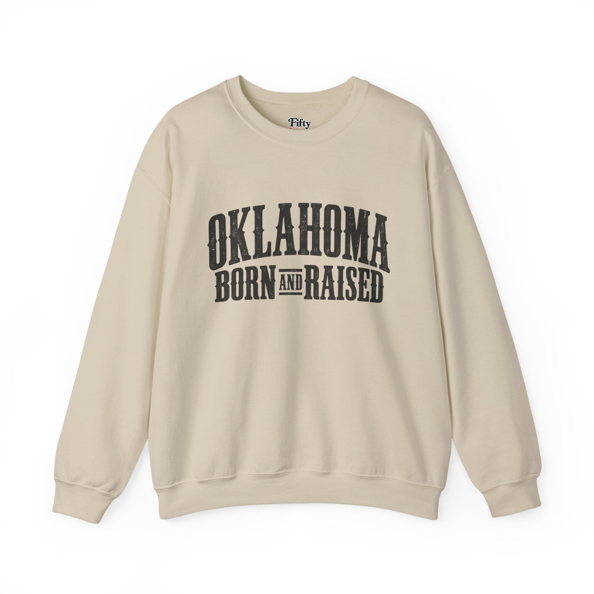Oklahoma Born and Raised Western Heritage Unisex Sweatshirt Graphic