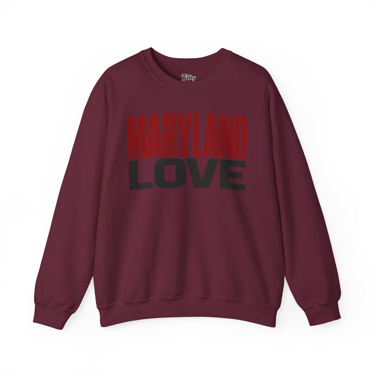 Maryland Love Unisex Crewneck Sweatshirt State Name Graphic