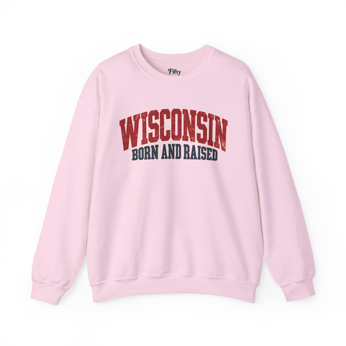 Wisconsin Born and Raised Midwest Heritage Unisex Sweatshirt Graphic(1)