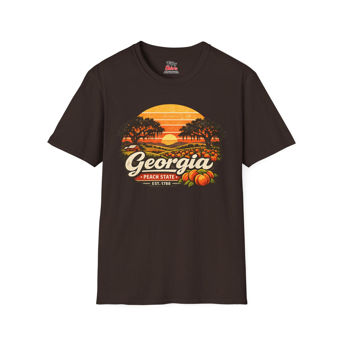 Georgia Southern Sunset Unisex Softstyle T Shirt State Pride Graphic Tee Collections FS03