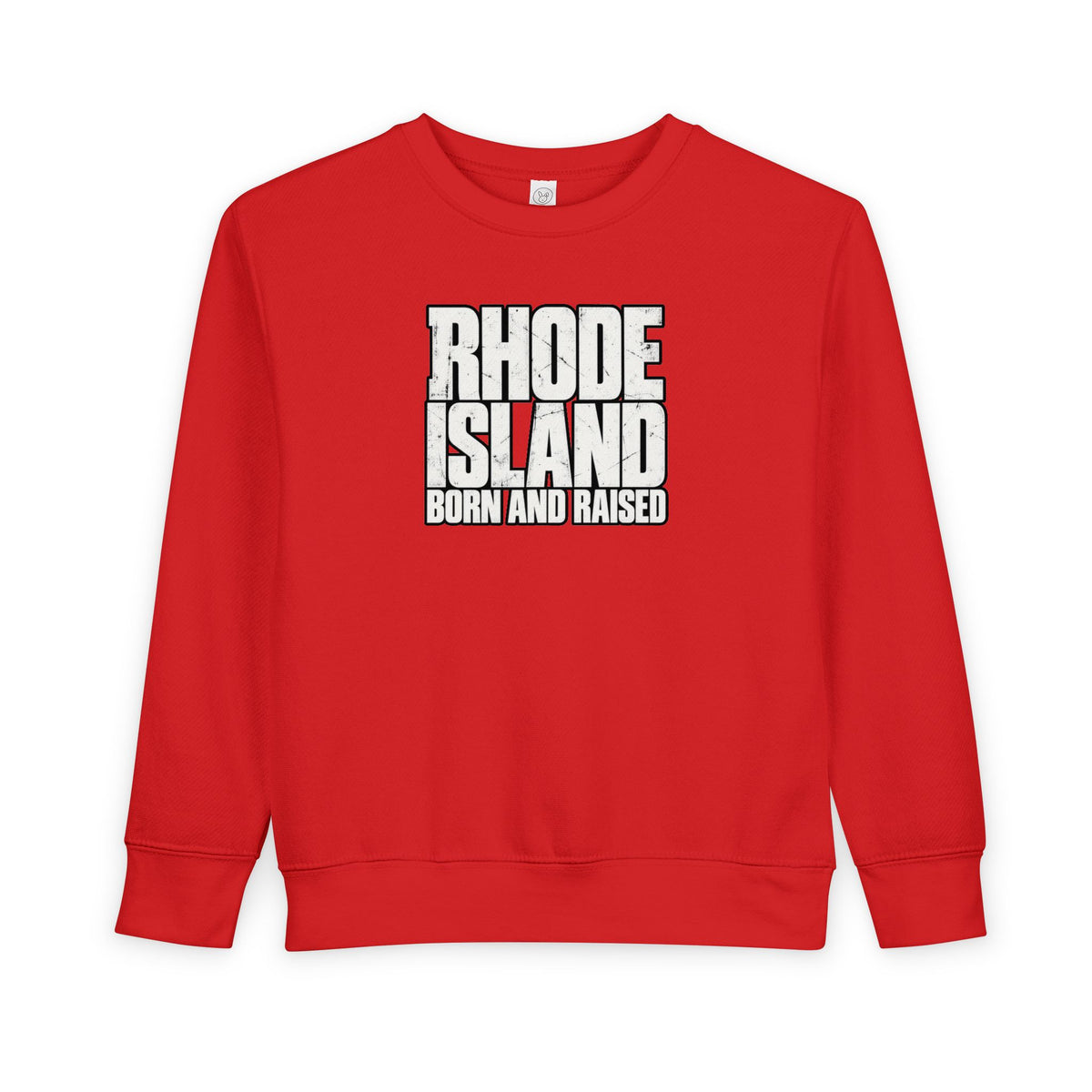 Rhode Island Born and Raised Northeast Streetwear Unisex Toddler Sweatshirt