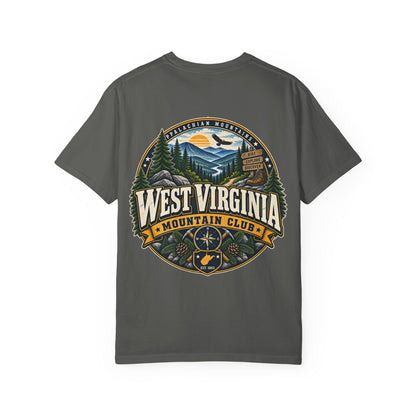 West Virginia Mountain Club Unisex Comfort Color 1717 Streetwear Graphic Tee