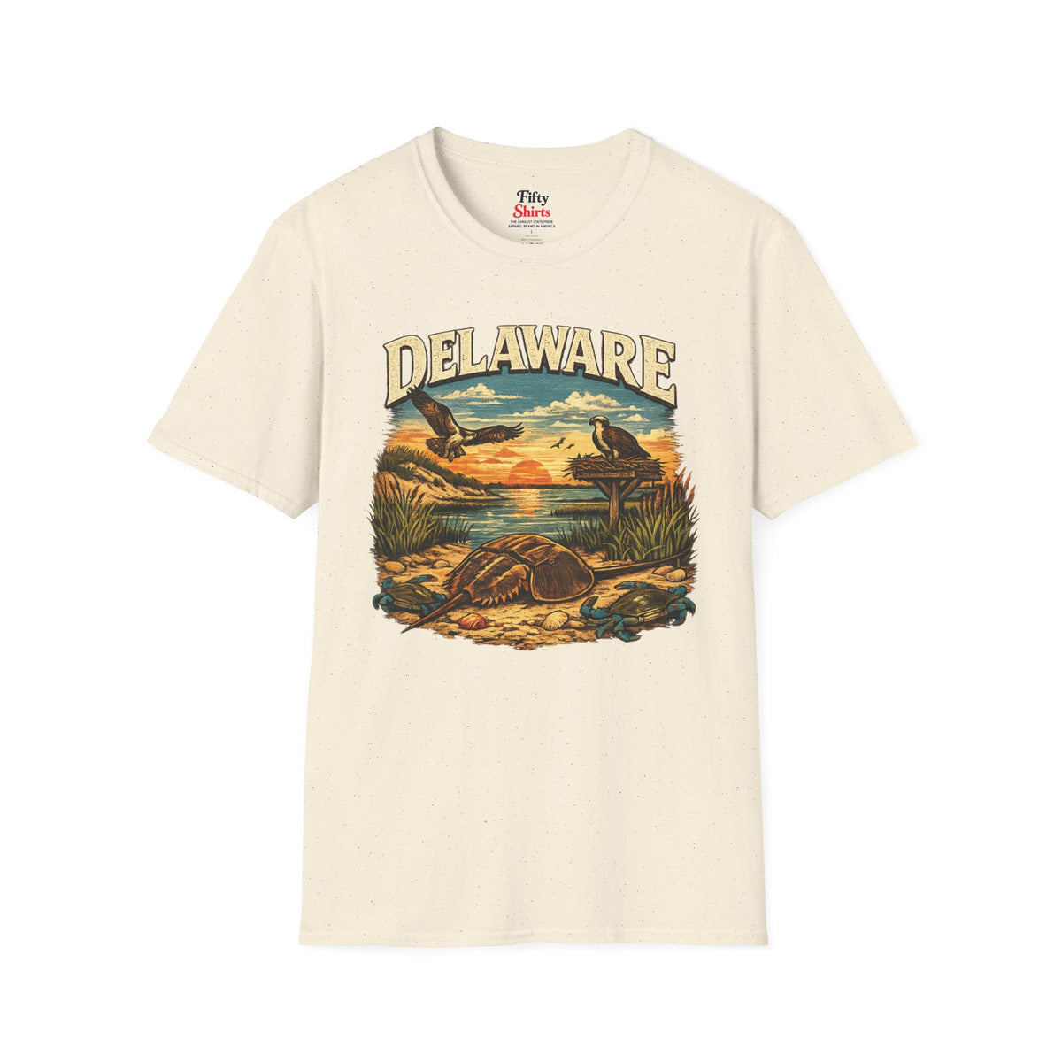 Delaware Wildlife Unisex Softstyle T Shirt State Pride Graphic Tee Collections FS03