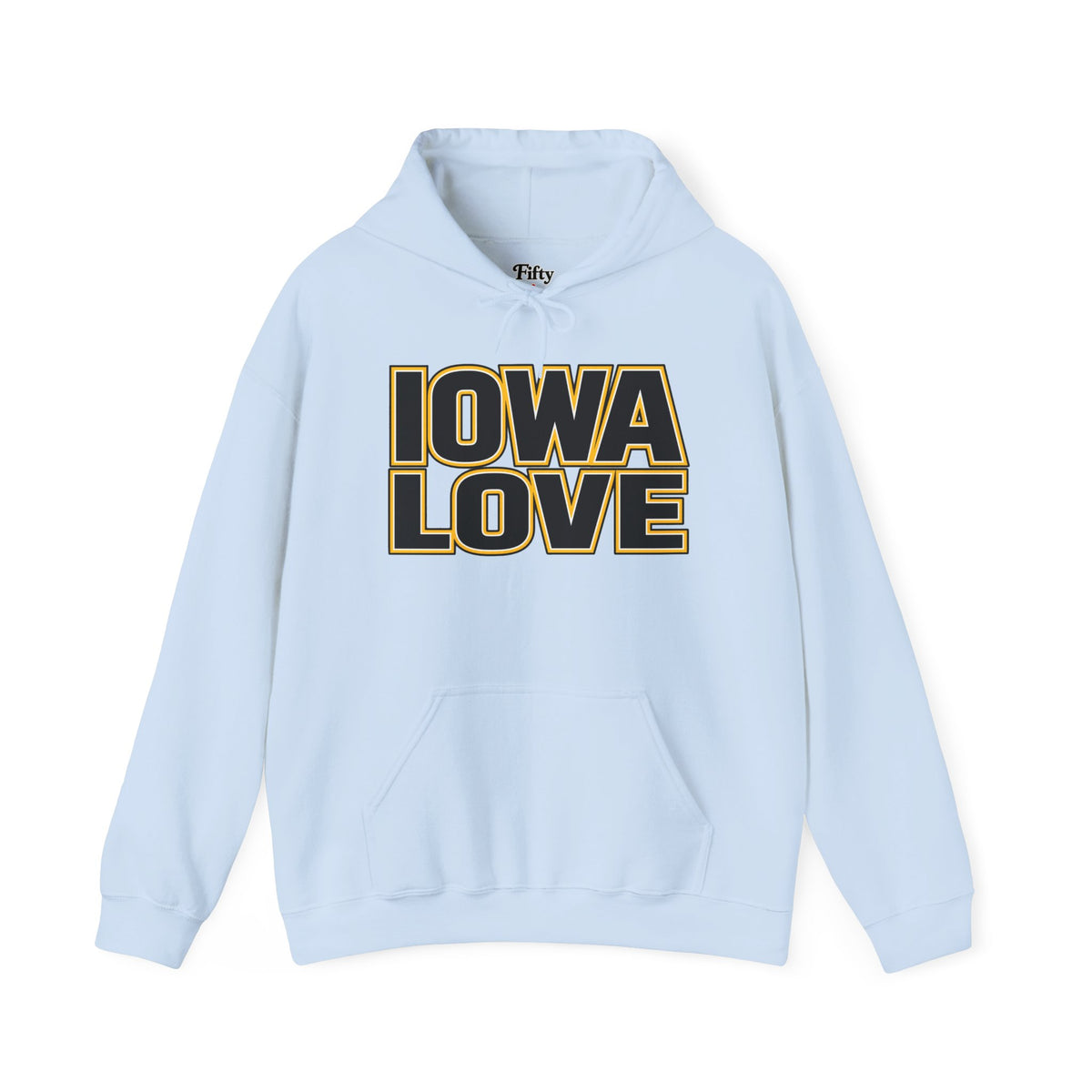 Iowa Love Unisex Hoodie State Name Graphic