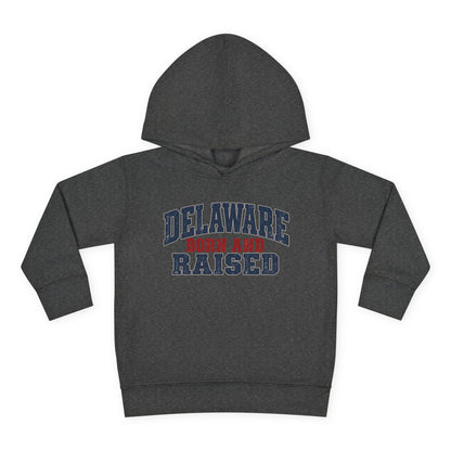 Delaware Born and Raised Rustic Heritage Unisex Toddler Pullover Fleece Hoodie